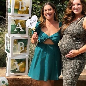 Puff sleeve mini dress